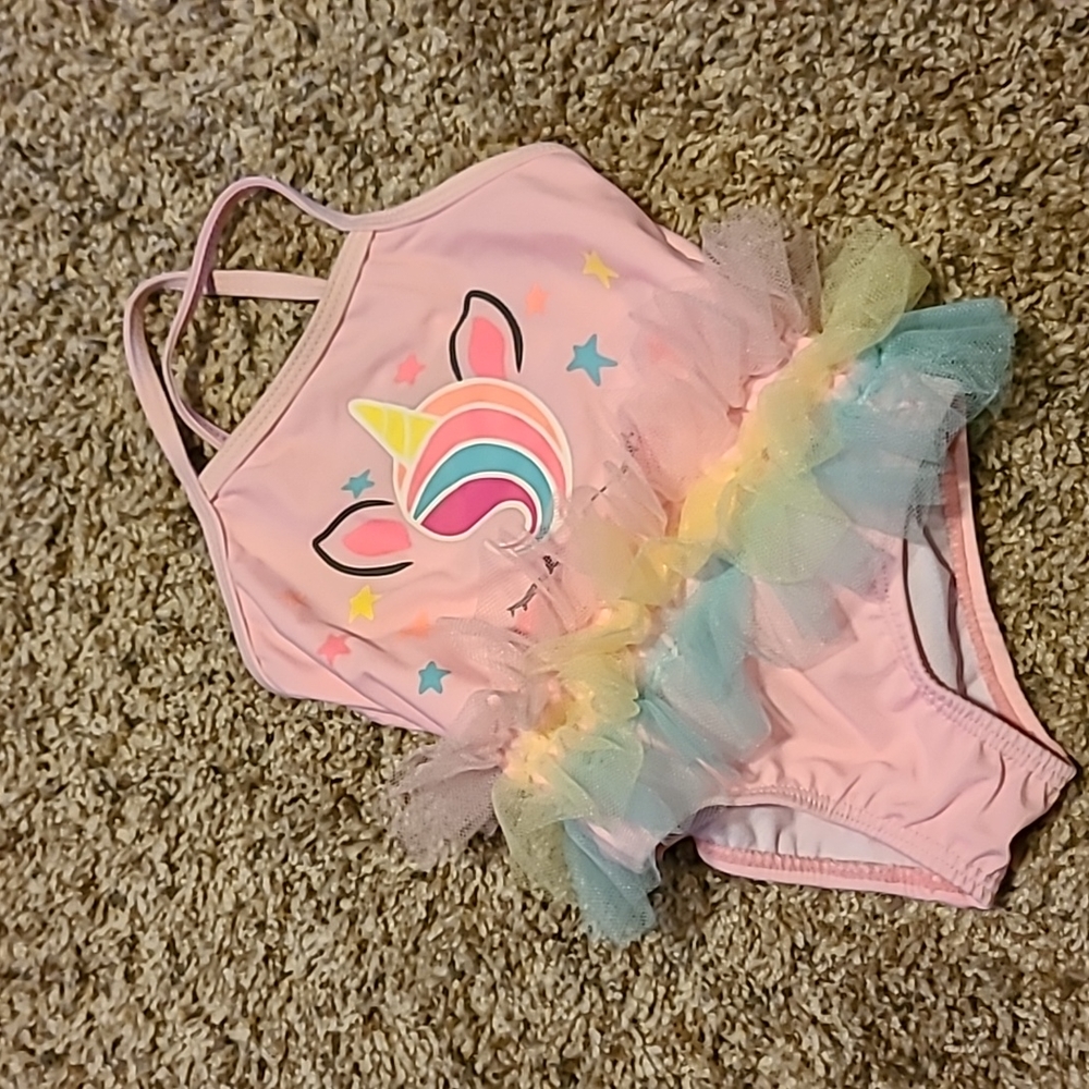 Unicorn swimsuit! Size 6-9 months 🦄